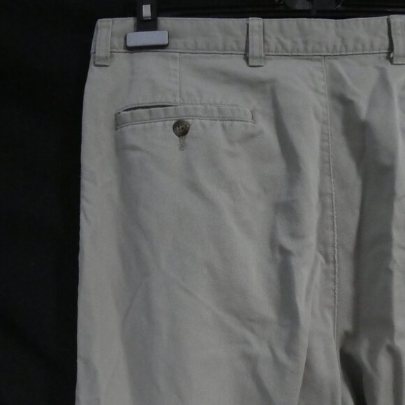 Men's Casual Chino Beige Pants| 36 x 30 | Rolled Bottom Hems - Picture 9 of 16